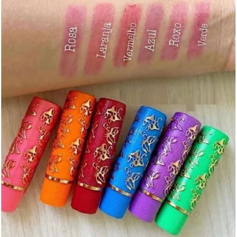 Batom da Vovó Mágico Lip tint reage com Ph da boca