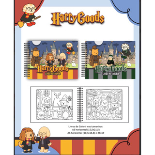 livro de colorir capa dura Harry Goods + acetato em Oferta na Shopee
