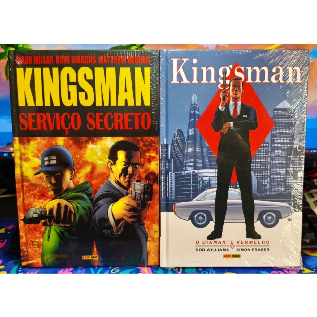 MARK MILLAR KINGSMAN - SERVIÇO SECRETO + O DIAMANTE VERMELHO - HQ GIBI QUADRINHOS PANINI