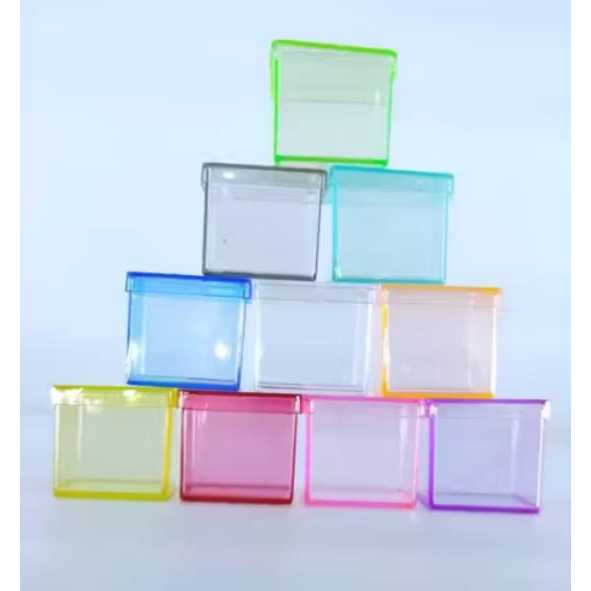 3x3-20 unidades-caixinha 3x3 acrilica-mini caixinha acrilica-lembrancinhas-festas- Heitorbrindes em Oferta na Shopee