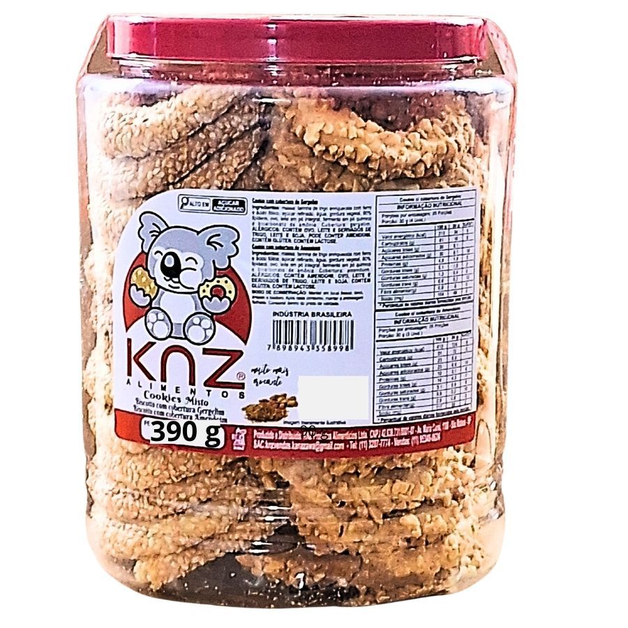 Cookies Misto Com Gergelim E Amendoim
