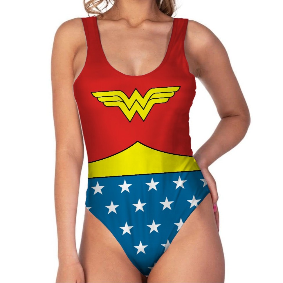 Body Fantasia Mulher Carnaval Marav Super Herois Regata Feminino Heroina