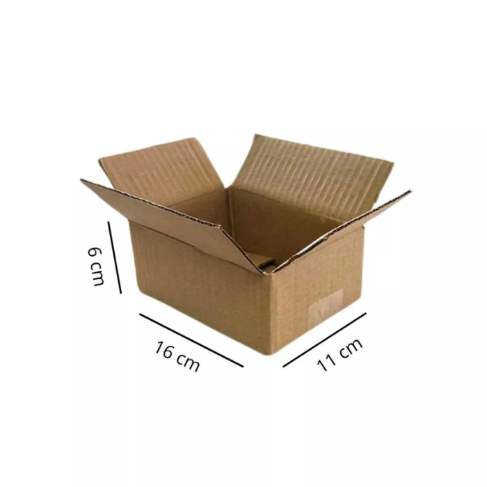 KIT 100 Caixa de Papelão Medidas 16x11x6 Correios Envios Sedex Pac