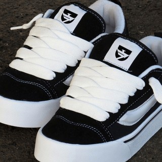 tenis marts kn feminino e masculino skate preto branco casual