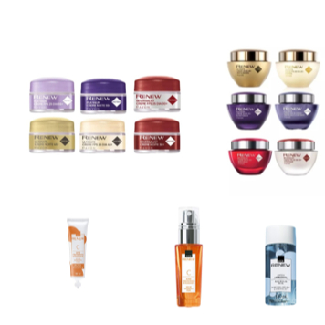 Renew Avon/Creme Dia e Noite 30+, 45+ e 60+ de 15g e 50g, Água Micelar Facial 150ml e Vitamina C (regular e refil) 30ml