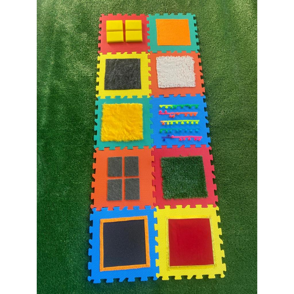 Tatame SENSORIAL com TEXTURAS DIFERENTES /Tapete sensorial / Brinquedo sensorial para estimulação