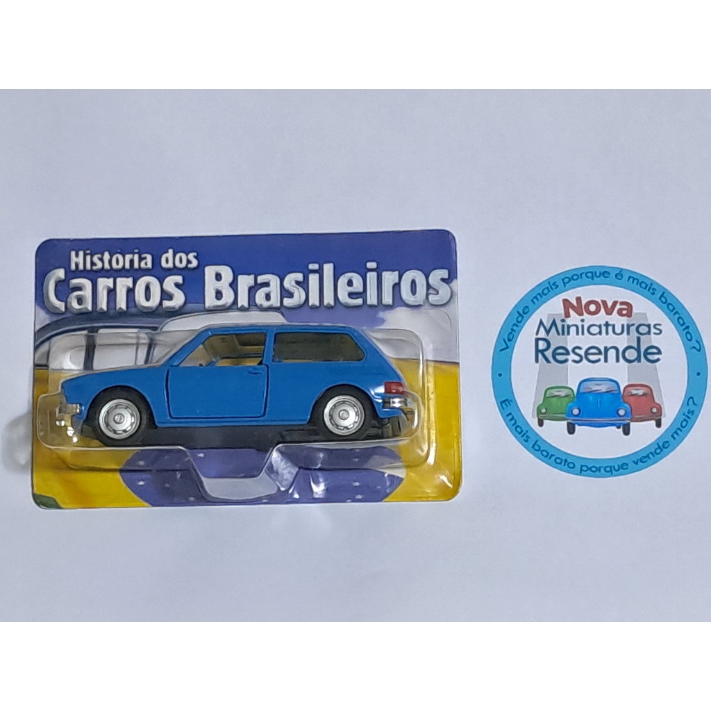(40x20-1-102a-AGO5) Miniatura História dos Carros Brasileiros Volkswagen BRASÍLIA (Miniatura ORIGINAL no Blister).