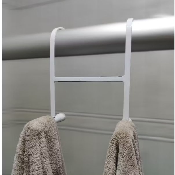 Porta Toalha Duplo Para Box 50CM Branco em Oferta na Shopee