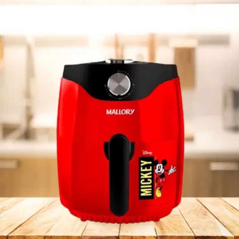 Air Fryer Fritadeira Elétrica Vermelha Mickey Mouse 220V