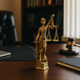 Estátua Dama da Justiça Decorativa Escritório, Advocacia, Direito em Oferta na Shopee