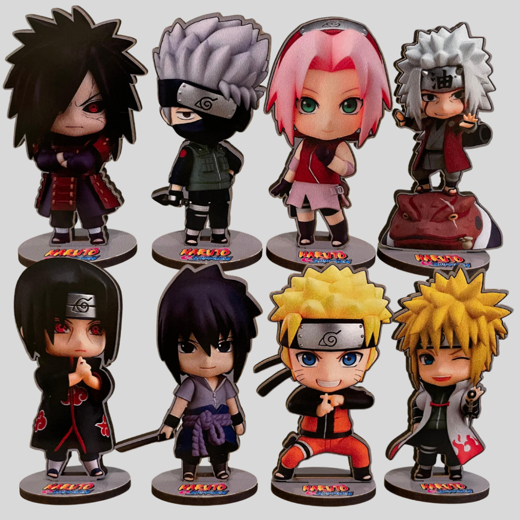 Totem naruto anime sasuke sakura kakashi madara jiraya minato itachi uchiha decoração kurama otaku