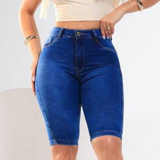 Short Bermuda Ciclista Feminina Destroyer Cintura Alta Modelagem levanta bumbum com Lycra em Oferta na Shopee