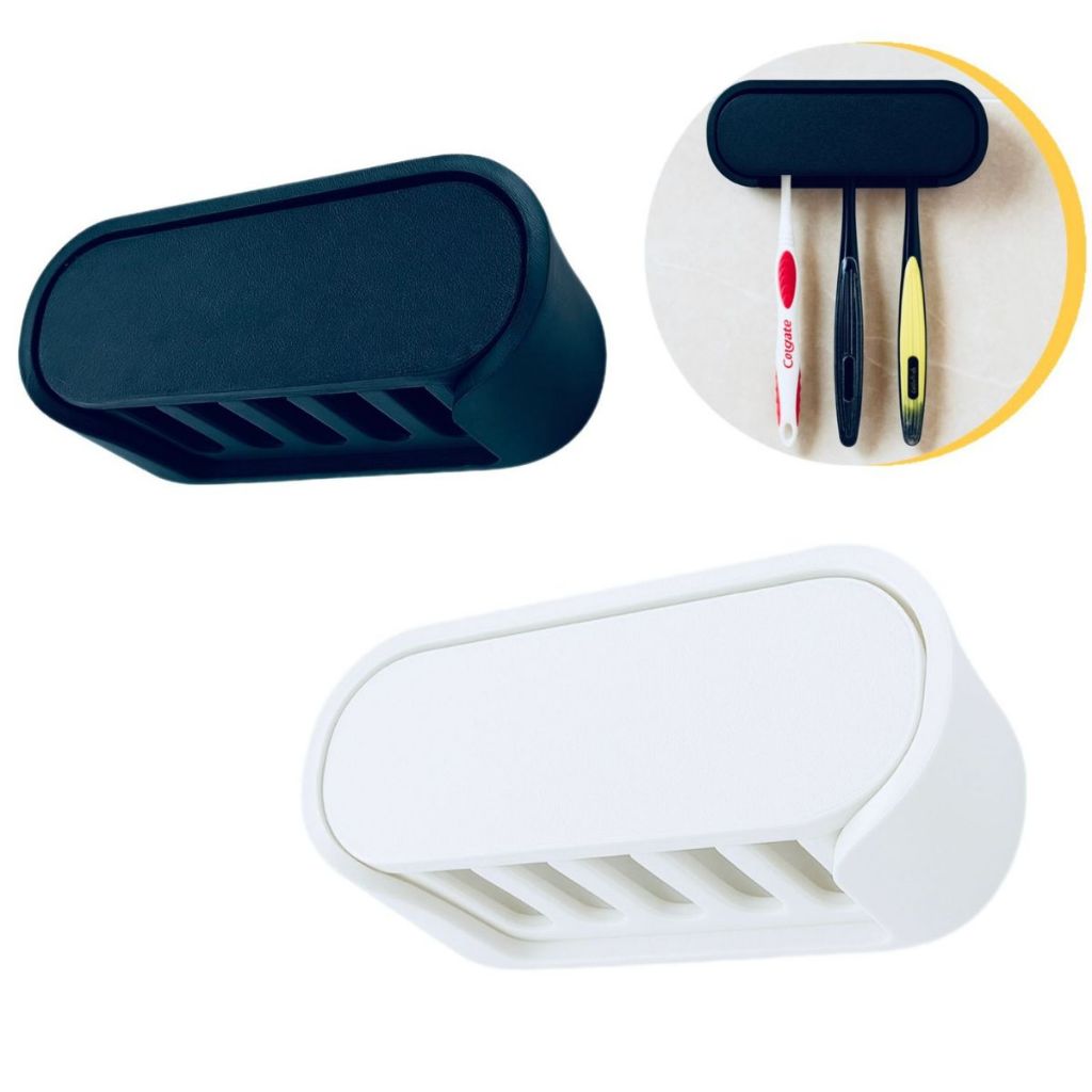 Suporte Porta Escovas de Dente Parede Fixação Fita Dupla Face 3m em Oferta na Shopee