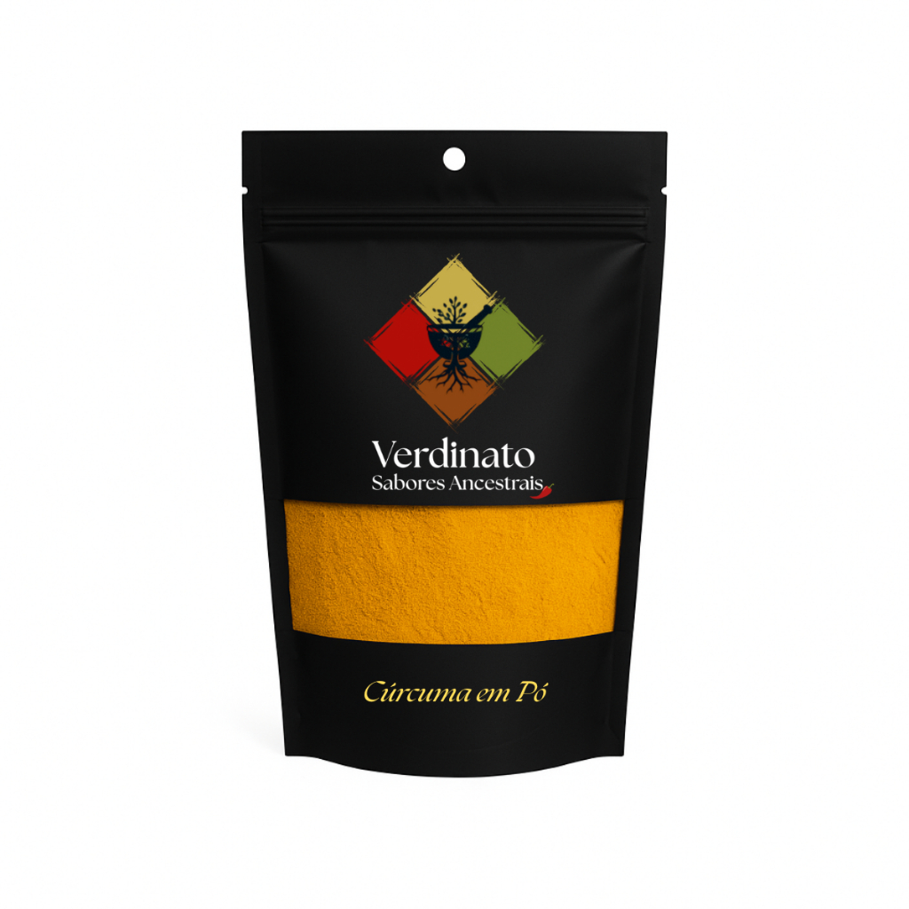 Cúrcuma em Pó Premium 25g 50g 100g - Verdinato - Cor e Sabor Natural