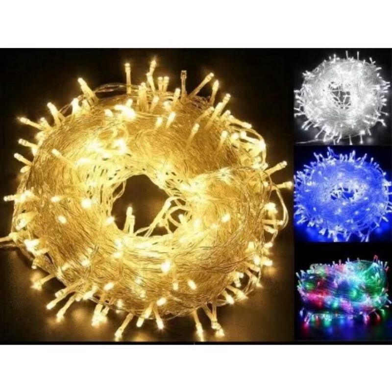 Pisca Cordão 200 Led Natal 8 Funções Fio Transp. 18M (110v ou 220V)