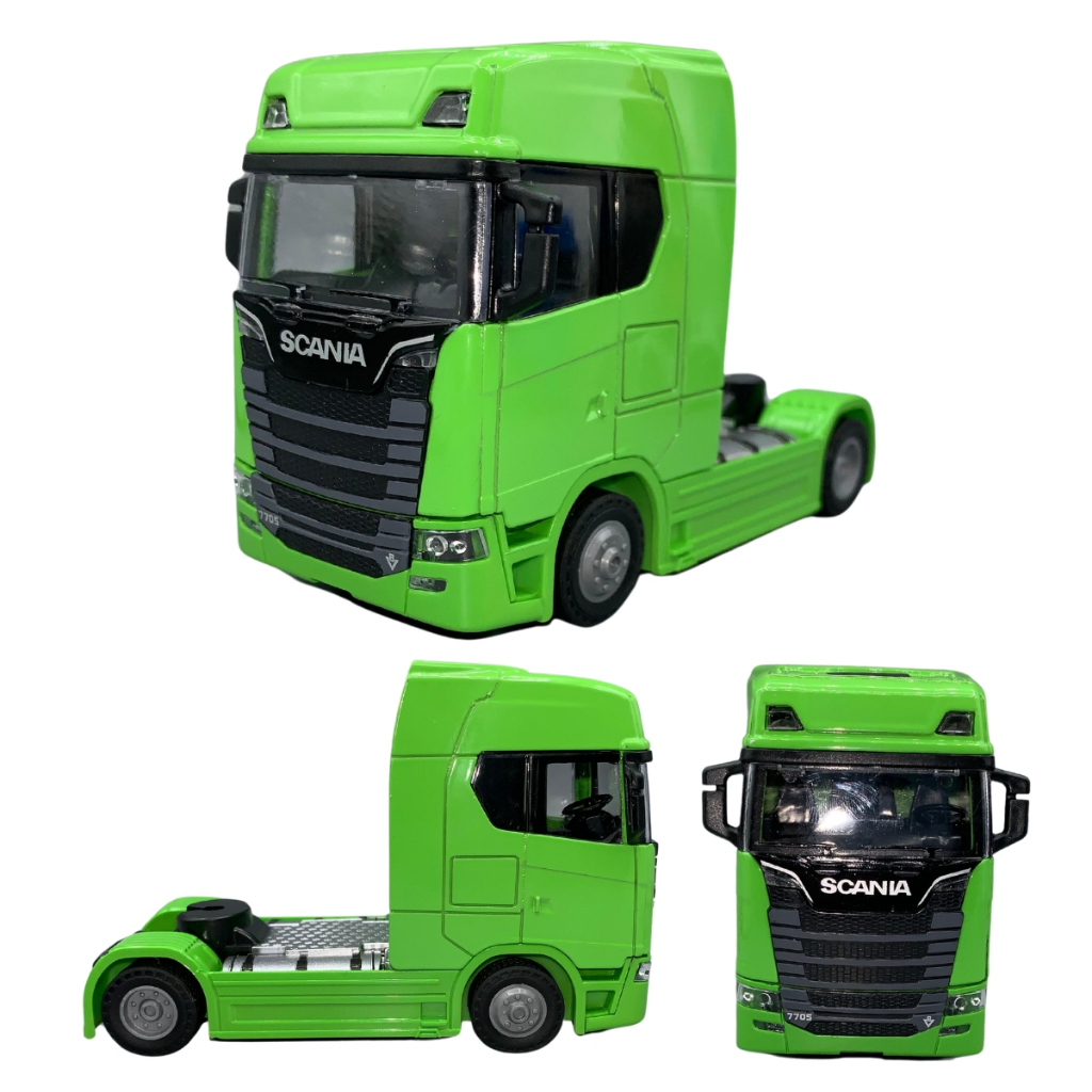 Miniatura Caminhão Scania V8 R730 Cabine Ferro Coleção 1:48