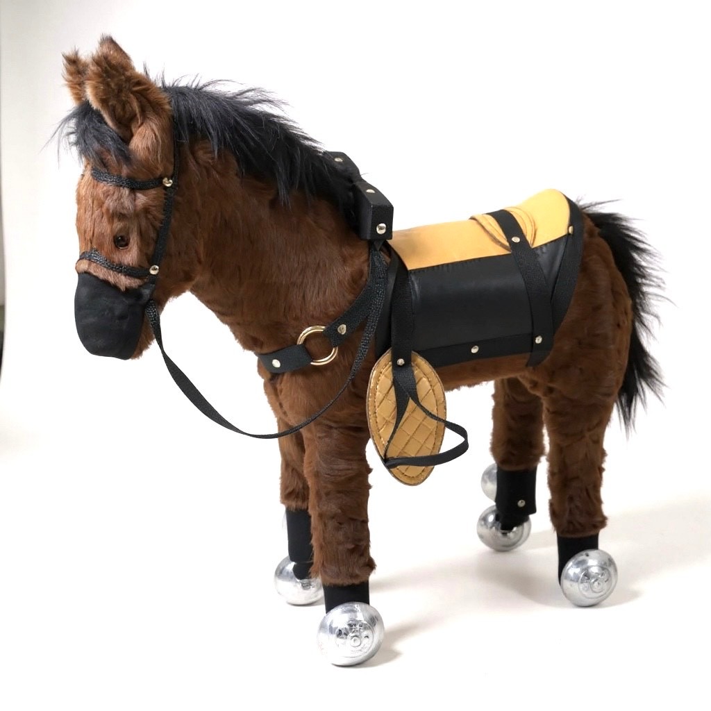 Cavalinho Rodinha Brinquedo Infantil Exclusivo 1/5Anos Mexe Pescoço