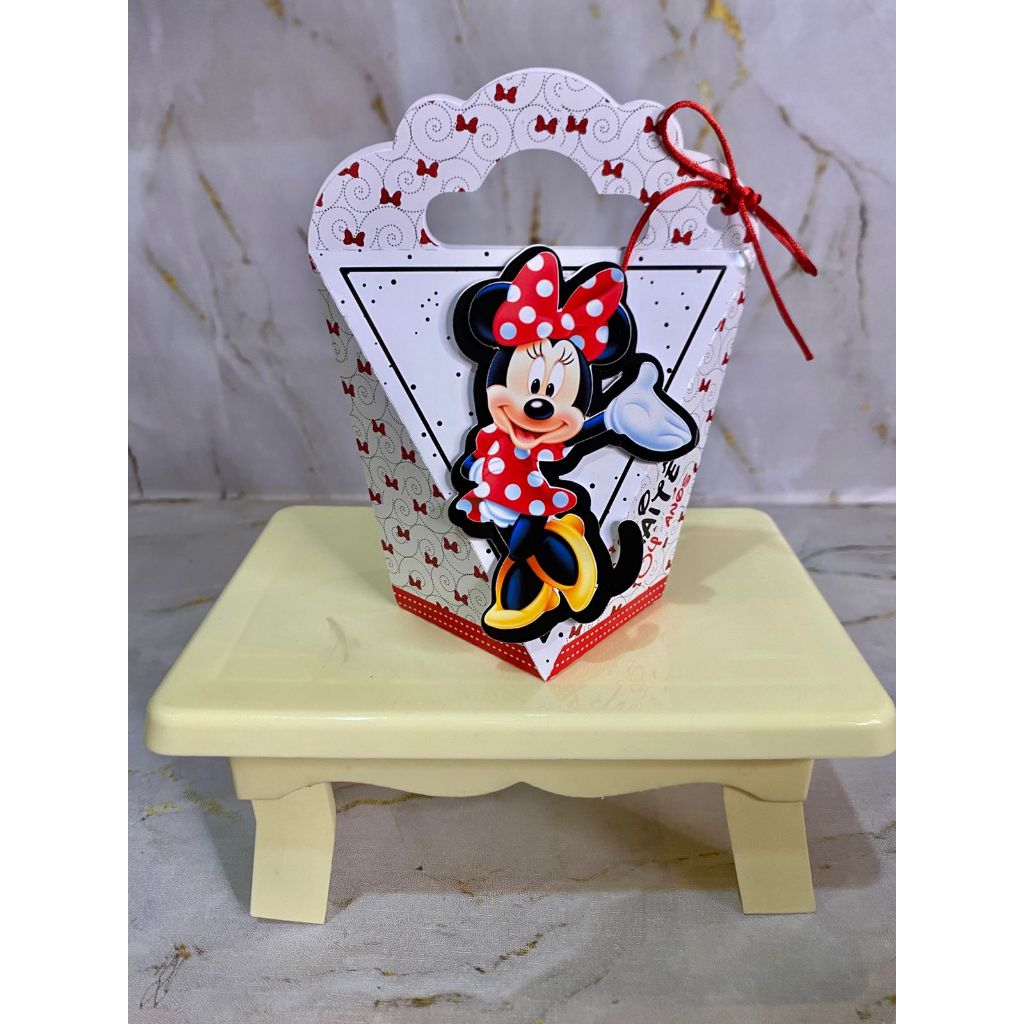 PEGUE E MONTE - Minnie Vermelha - Personalizados para Festa - Lembrançinha Minnie