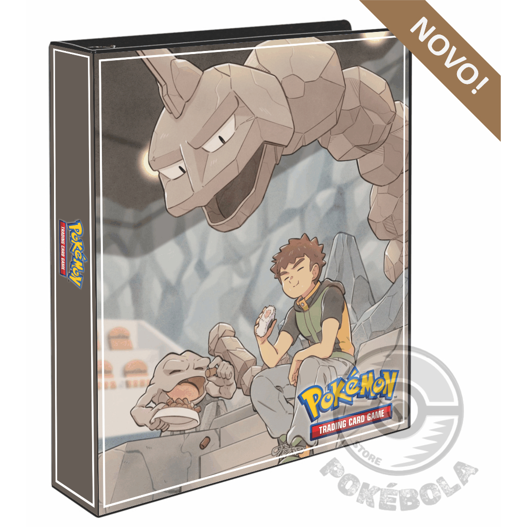Fichário BROCK ONIX GEODUDE Álbum Grande Capa Dura para cartas Pokemon Pasta Cartas TCG em Oferta na Shopee