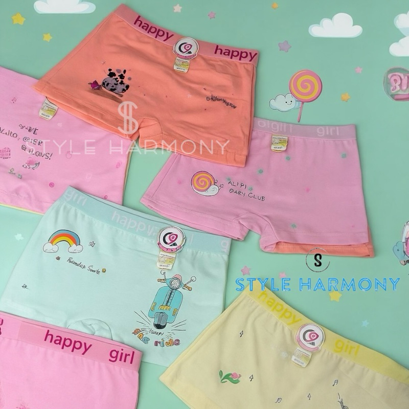 Kit até 12 Calcinhas Boxer Infantil Menina Microfibra Feminina Conforto Premium 2 a 10 Anos em Oferta na Shopee
