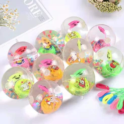 Bola de gel luminosa com luzes piscantes,Brinquedo de entretenimento infantil