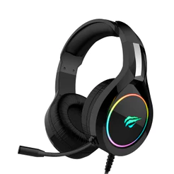 Headset Gamer HAVIT H2232D BLK RGB, Drivers 50mm, P3 e USB - Áudio e Estilo