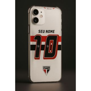 Capa de Celular Personalizada São Paulo FC Soberano Uniforme 1 de 2024 diversos modelos de Android e iPhone em Oferta na Shopee