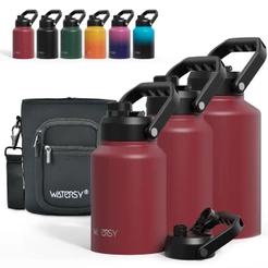 WATERSY Garrafa Térmica De Aço Inoxidável Com Isolamento A Vácuo De Grande Capacidade 1890ml 2573ml