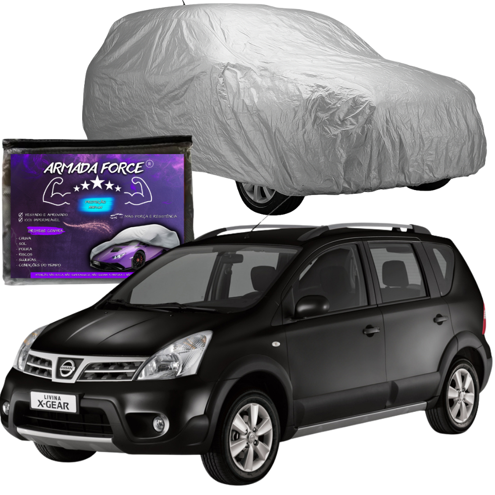 Capa De Cobrir Carro LIVINA Sem Forro Impermeável Proteção Automotiva Sol Chuva Poeira Anti-UV