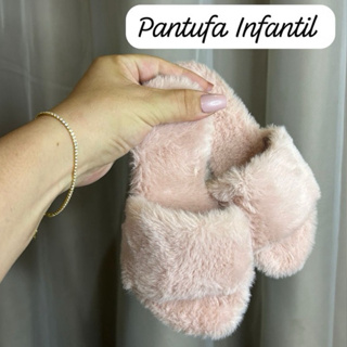 Pantufa Infantil Pelúcia Inverno Daminha Casamento Confortável Sola em Oferta na Shopee