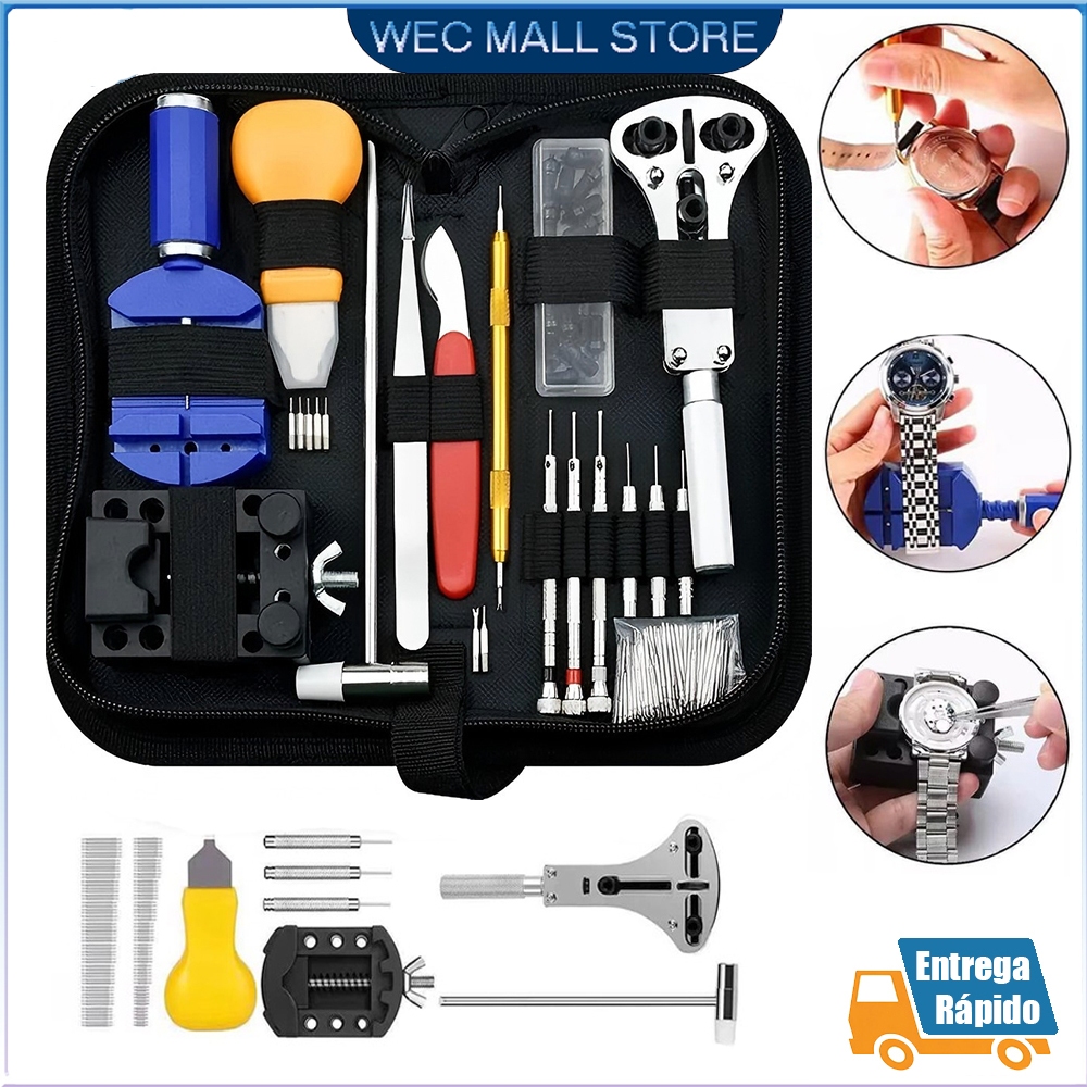 Kit 147 Pcs Ferramentas Relojoeiro Conserto De Ferramentas kit de conserto para Relógio