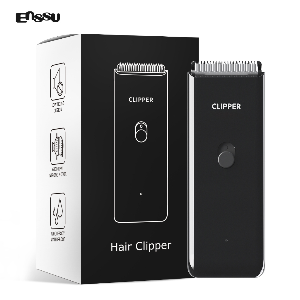 Máquina de cortar cabelo profissional lâminas de aço inoxidável de dupla voltagem sem fio silenciosa mini recarregável