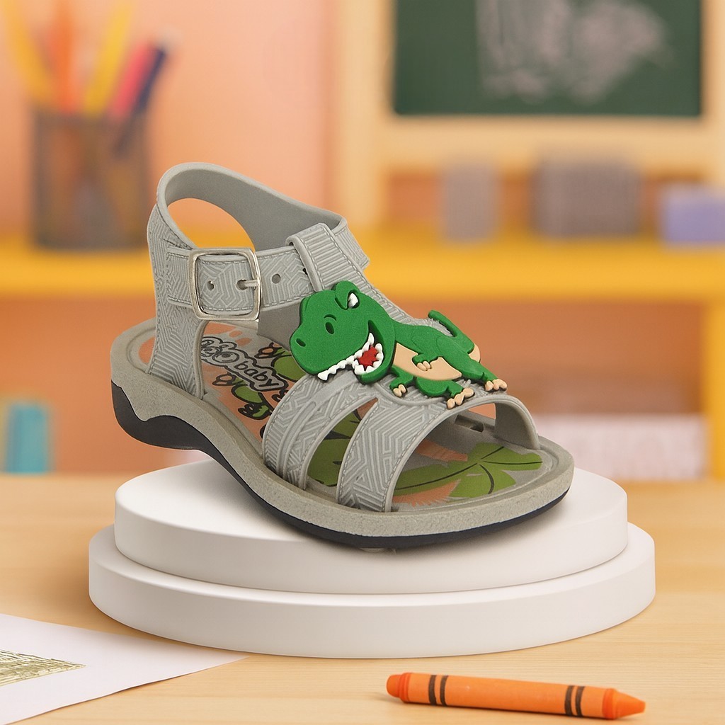 Sandália papete infantil bebê masculina Menino leve confortável antiderrapante dinossauro lançamento