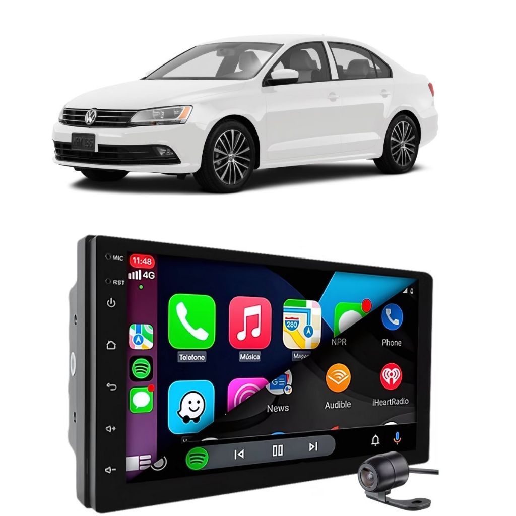 Kit Multimidia Android Jetta 2006-2015 Carplay Gps Wife