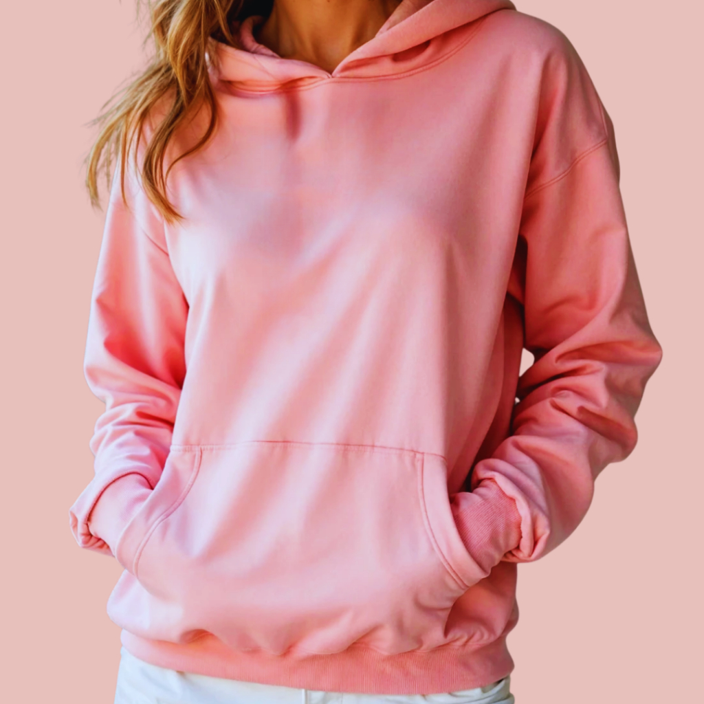 MOLETOM BLUSA DE FRIO ROSA CANGURU 100% ALGODAO LISO COM CAPUZ UNISSEX em Oferta na Shopee