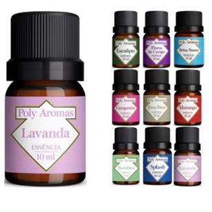 Kit 5 Essências Concentradas Hidrossolúvel Para Difusor /Umidificador