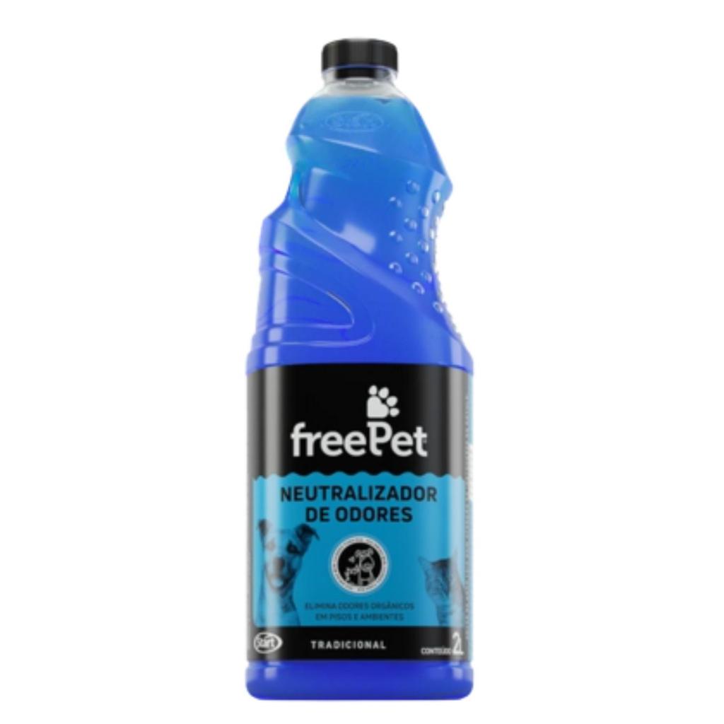 Neutralizador De Odores Free Pet Tradicional Cães E Gatos 2L Start Elimina Odores De Urina Xixi Nos Pisos E Ambientes em Oferta na Shopee
