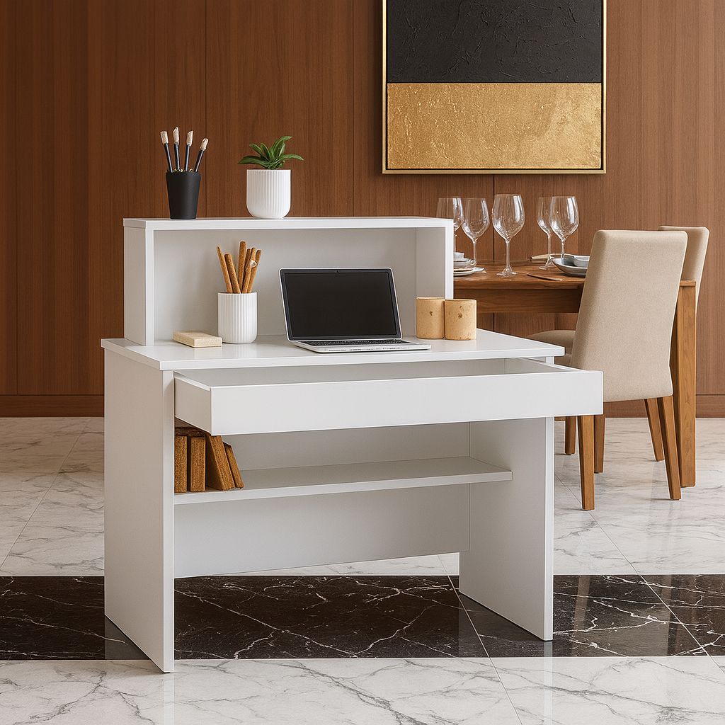 Balcão para Caixa Branco ou Preto – Ideal para Atendimento Comercial e Recepção em Oferta na Shopee