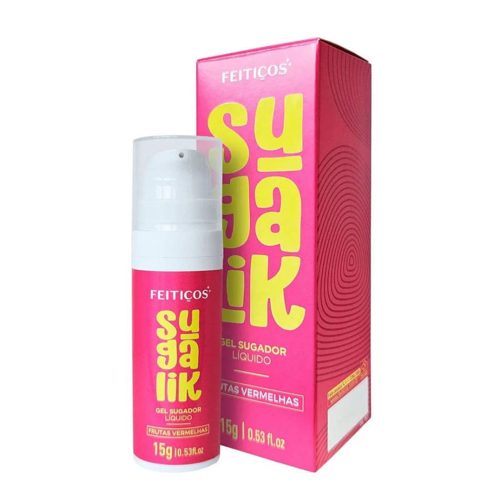 Sugalik Gel Liquído Sugador Pulsa Treme Vibra Frutas Vermelhas SEX SHOP em Oferta na Shopee