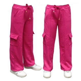 CALÇA CARGO MENINA : JUVENIL MOLETINHO em Oferta na Shopee