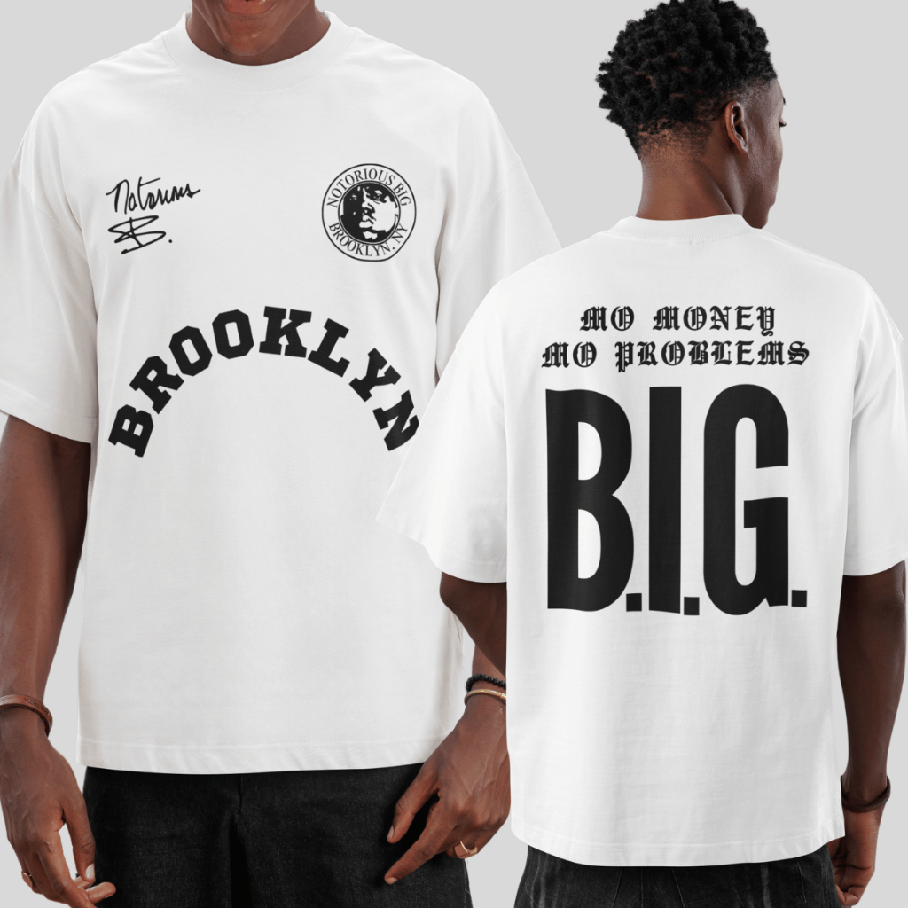 Camiseta Oversized Rapper Notorious B.i.g. Moda Streetwear Blusa Unissex 100% Algodão