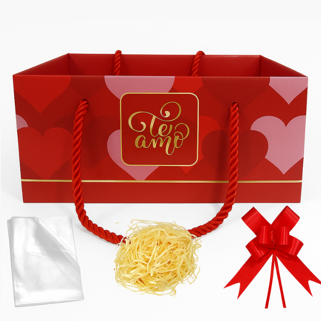 Cesta  para presente - Embalagem Presente Aniversario Dia dos Namorados Café da manhã em Oferta na Shopee