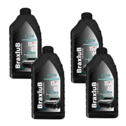 KIT 4 LITROS OLEO 15W40 SEMISSINTÉTICO API SL