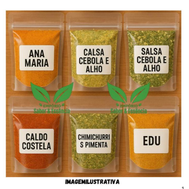 kit 12 temperos e condimentos de 30g cada em Oferta na Shopee