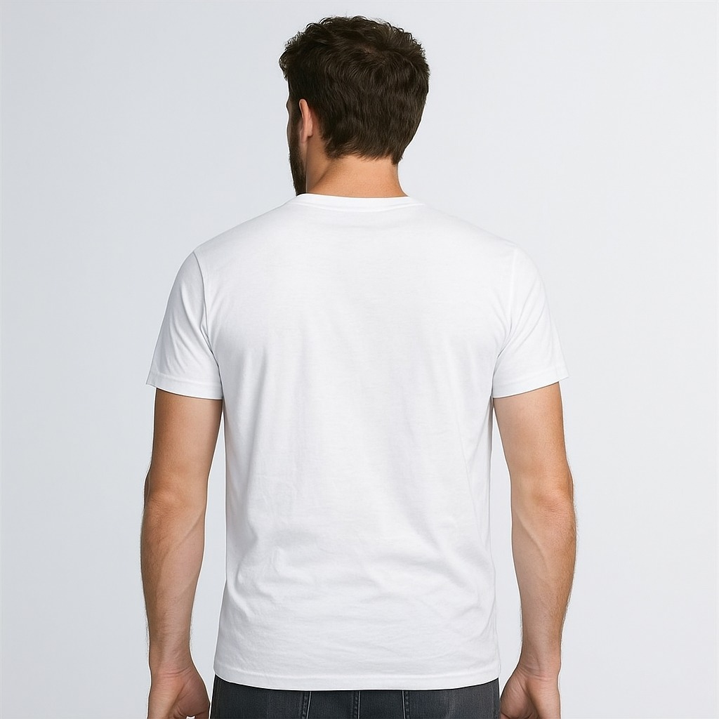 Camiseta Básica Lisa Algodão Respirável T-shirt Confortável Estilo Casual Clássico Streetwear Verão