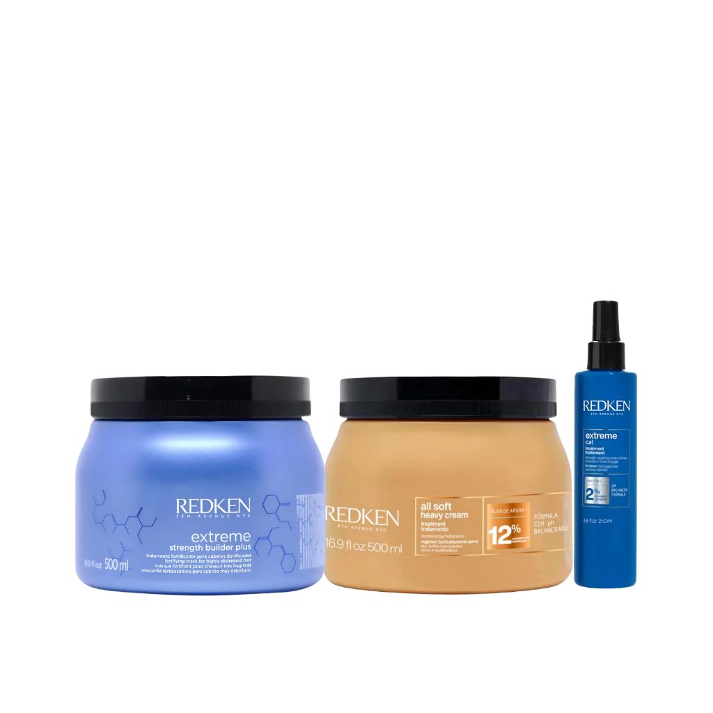 Kit Redken - Máscara 500g e Cat Tratamento 250ml Extreme e Máscara 500g All Soft