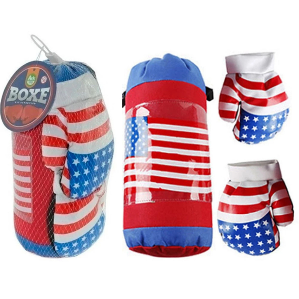 Kit Saco Boxe Infantil com Luvas Inclusas Saco de Pancada