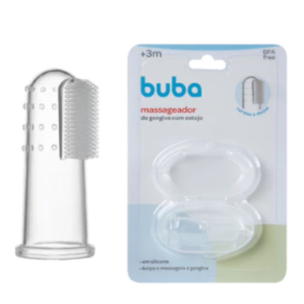 Massageador De Gengiva escova dedo para bebê Buba