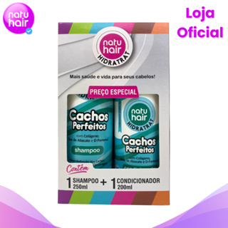 Kits Shampoo + Condicionador Cachos Perfeitos Hidratrat Natuhair 450ml em Oferta na Shopee