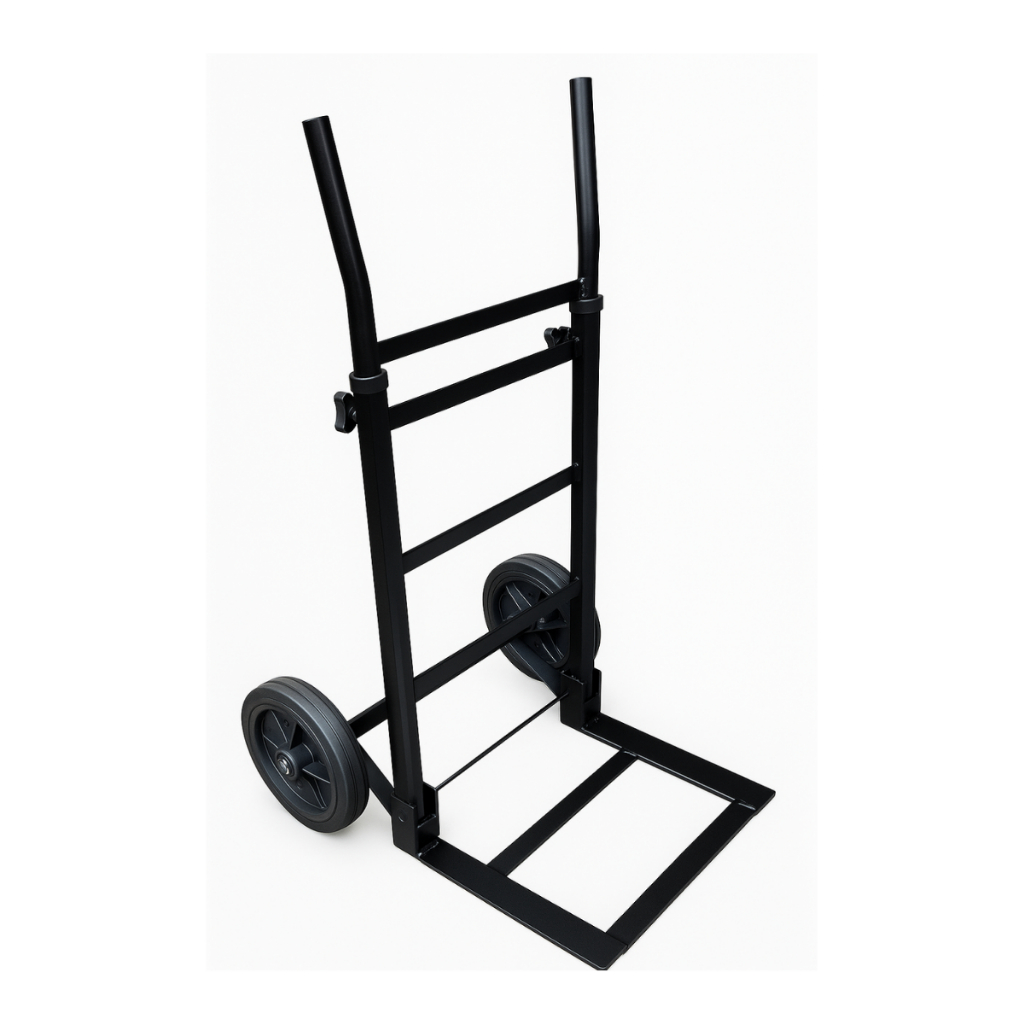 Carrinho De Carga Roda Maciça Dobrável Portátil Resistente Suporta - 150 Kg